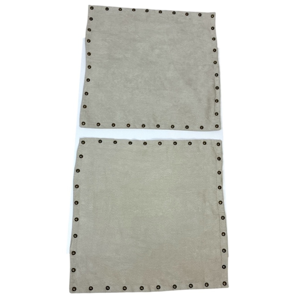 Faux Suede Accent Pillow Covers Studded Edge Hobby Lobby Neutral Tan Khaki
